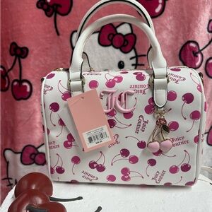 Juicy Couture White Cherry on Top Satchel